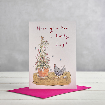 Buy Lovely Day Greetings Card from Helen Wiseman Illustration