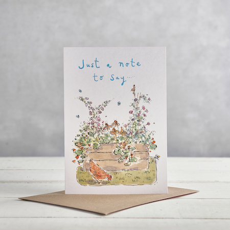 Buy Just a Note Greetings Card from Helen Wiseman Illustration