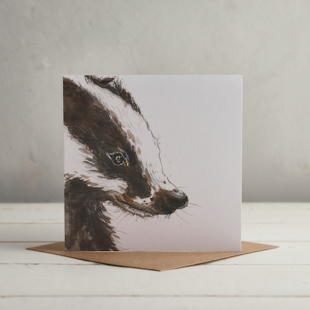 Buy Badger Greetings Card from Helen Wiseman Illustration
